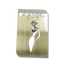 Hollow Out Custom Brand Stainless Steel Metal Calling Business ID Cards